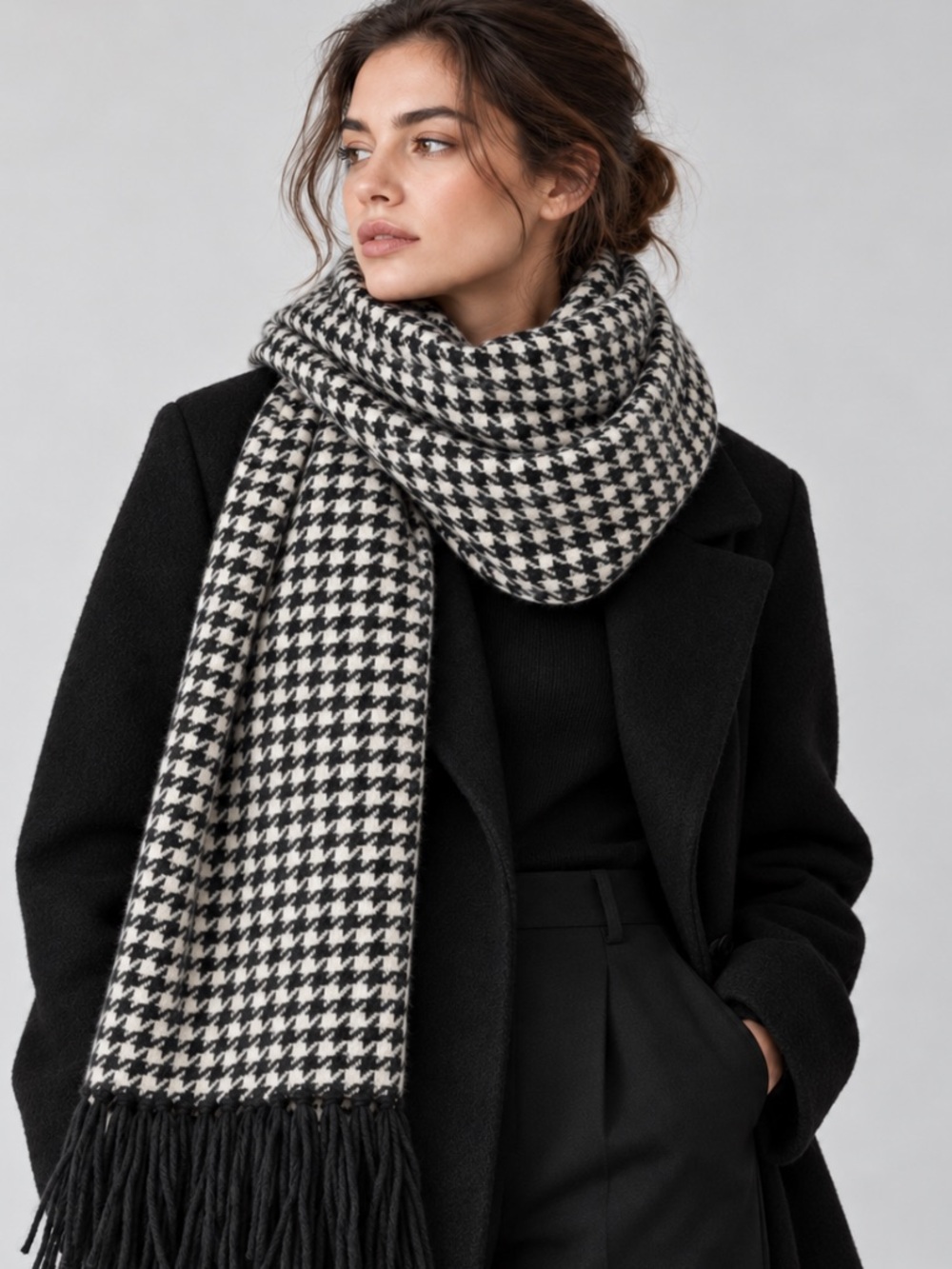 Max Mara Houndstooth Scarf